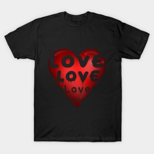 Red Heart LOVE T-Shirt